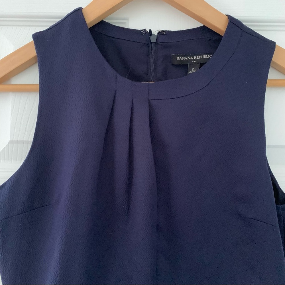 Banana Republic Navy Blue Sleeveless Dress